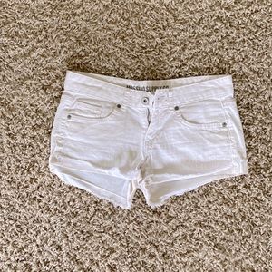 White Shorty Denim Shorts